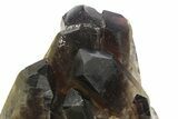 Dark Smoky Quartz Crystal Cluster - Brazil #273001-1
